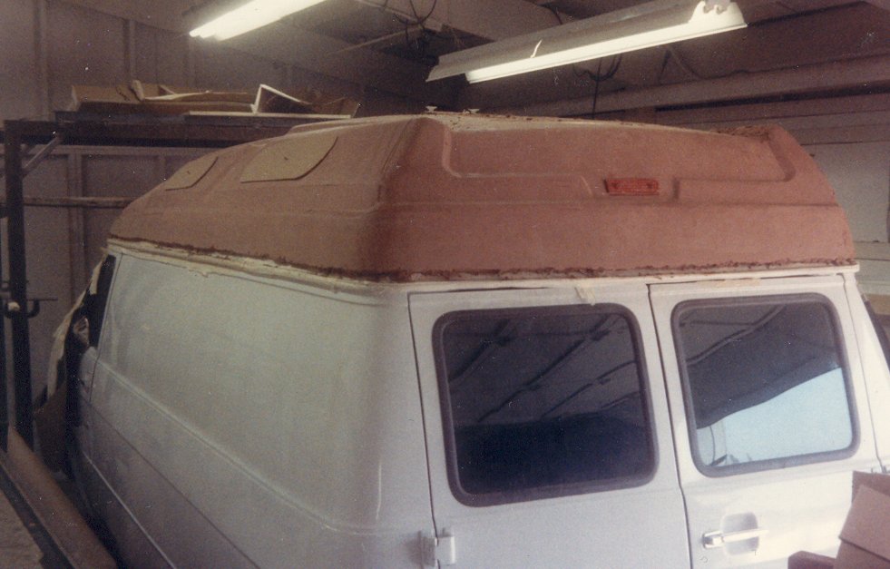 Rough Clay Model for a Fiberglass Van Roof, 1988